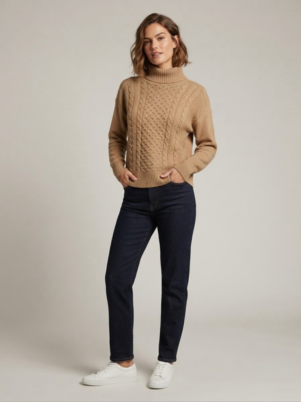 Oak + Fort Cable Knit Sweater - Size XS - NWOT